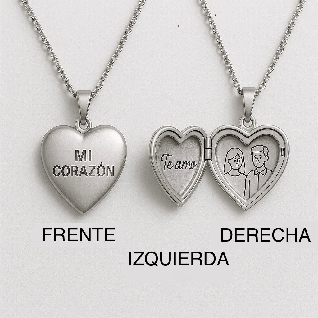 Relicario Corazón Personalizado