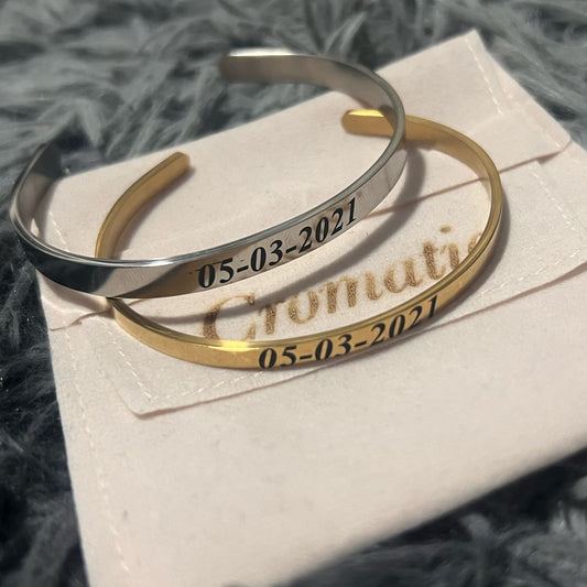 Brazalete Duo Personalizado 3mm & 6mm