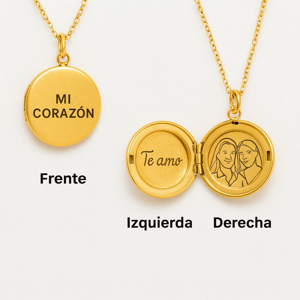 Relicario Circular Personalizado