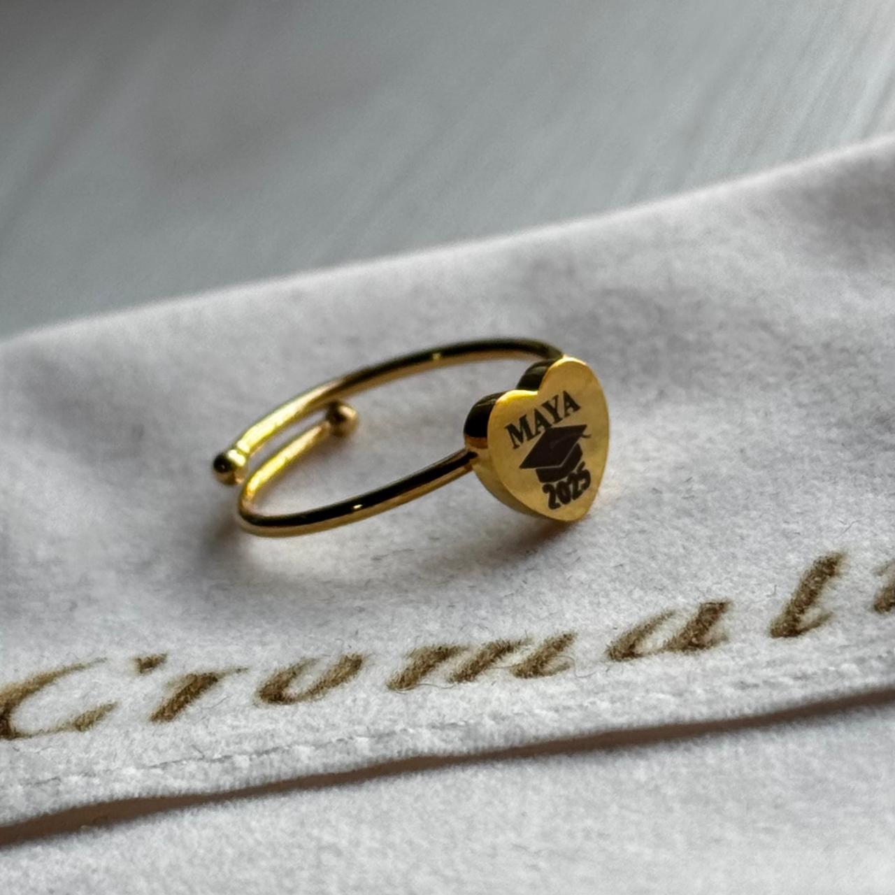 Anillo Corazón personalizado