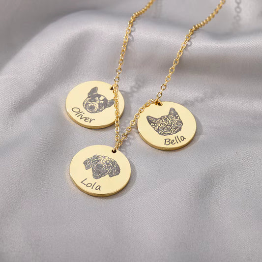 Collar Circular 3 placas personalizado
